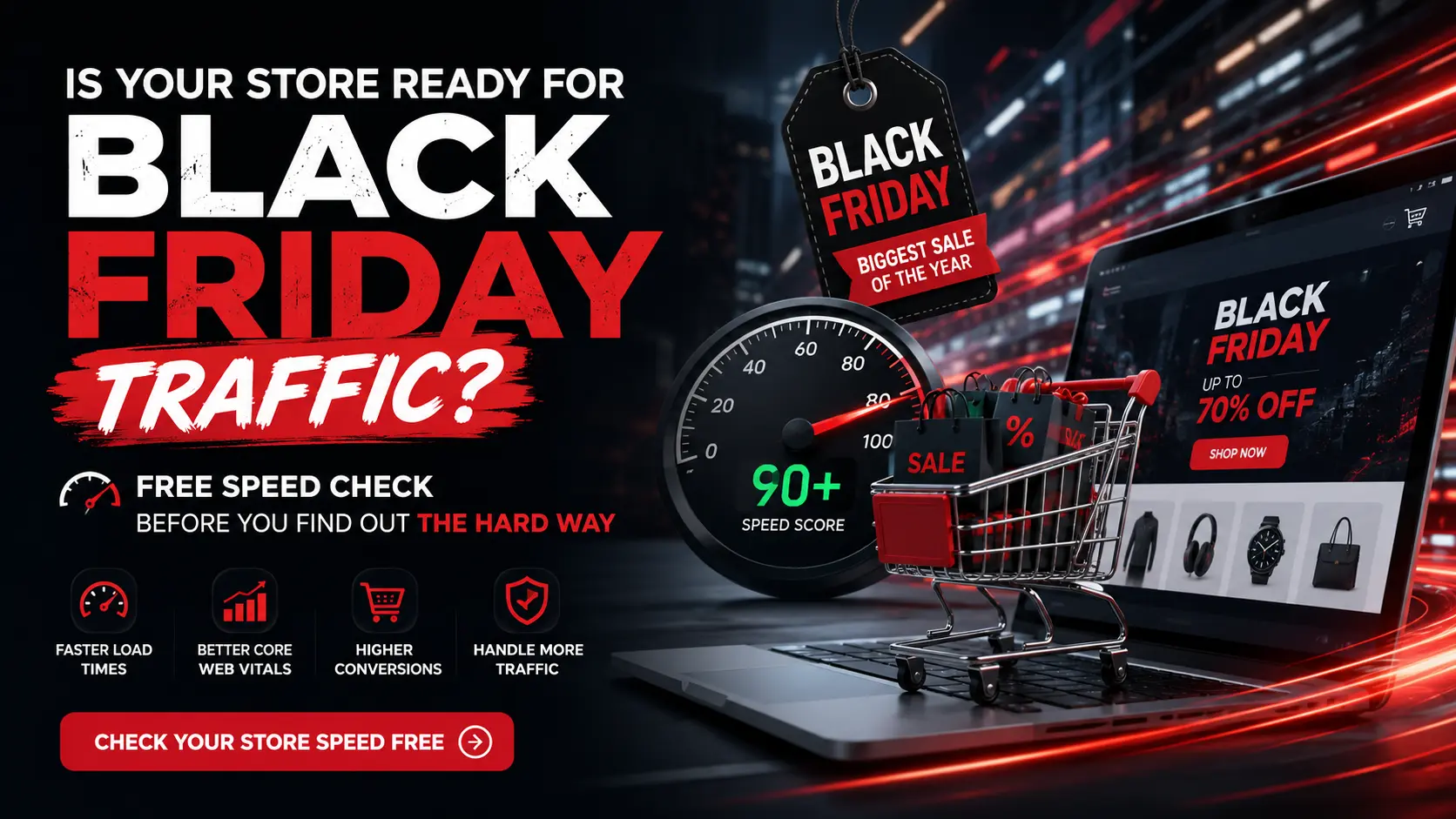Is Your Store Ready for Black Friday Traffic? Free Speed Check Before You Find Out the Hard Way